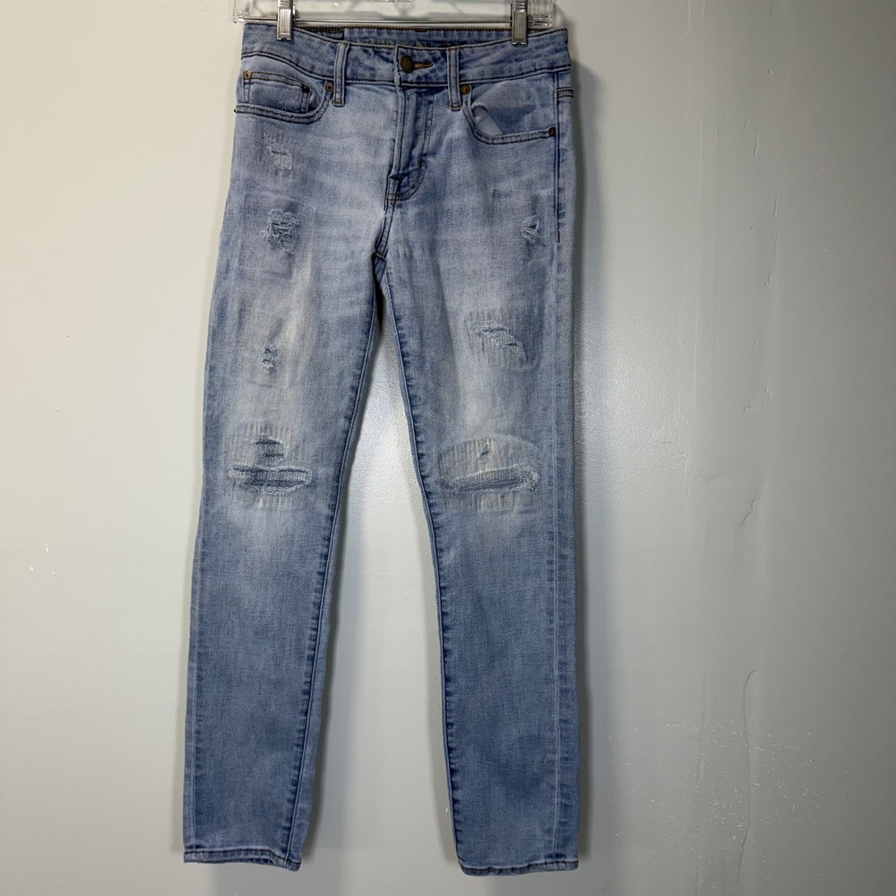 American Eagle Ne(x)t Level Airflex Slim Distressed Jeans Light Wash 29x30 Mens